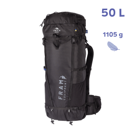 Рюкзак Lukla 50L S, Чорний, S