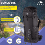 Рюкзак Lukla 65L L, Чорний, L - Зображення 6