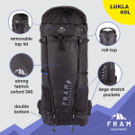 Рюкзак Lukla 65L S, Чорний, S - Зображення 7
