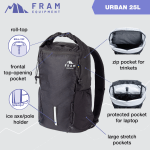 Рюкзак Urban 25L, Чорний - Зображення 4
