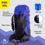 Рюкзак Osh 85L, Синій, one size - Зображення 12
