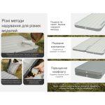 Матрац туристичний надувний одномісний Naturehike CNK2450WS034, 198х68х9.5 см, білий, для кемпінгу із мішком для надування - Зображення 11