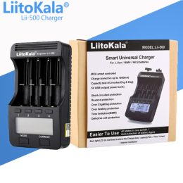 Зарядний пристрій Liitokala Lii-500, 4 канала, Ni-Mh/Li-ion, 220V/12V, Powerbank, Test, LCD, Box