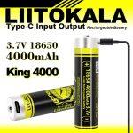 Акумулятор LiitoKala USB-King4000 18650 на 4000 mAh з USB - Зображення 3