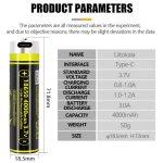 Акумулятор LiitoKala USB-King4000 18650 на 4000 mAh з USB - Зображення 5