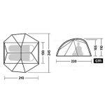 Намет двомісний ультралегкий Naturehike Star River UL CNK2450WS022, коричневий - Зображення 15