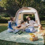 Килимок для пікніка Naturehike CNK2350WS010 210*240 см, блакитний із принтом - Зображення 8