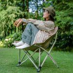 Стілець складаний Naturehike Stellaluna T04 CNK2550JJ022, вуглецева сталь, хакі - Зображення 11