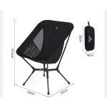 Стілець складаний ультралегкий Naturehike CNK2550JJ013 Yamami YL01, розмір М, алюміній, оливковий - Зображення 12