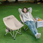 Стілець складаний Naturehike Stellaluna T04 CNK2550JJ022, вуглецева сталь, чорний - Зображення 5