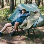 Стілець складаний ультралегкий Naturehike CNK2550JJ013 Yamami YL01, розмір L, алюміній, оливковий - Зображення 11