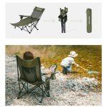 Крісло-шезлонг складане Naturehike CNK2550JJ023 Nightfall T05, сталь, хакі - Зображення 16