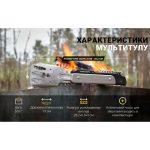 Мультитул для барбекю Roxon S601, рожевий - Зображення 17
