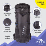 Рюкзак Lukla 50L S, Чорний, S - Зображення 15