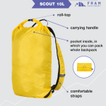 Рюкзак Scout 10L, Жовтий, 10L - Зображення 14