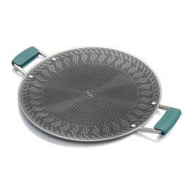 Сковорода з нержавіючої сталі з силіконовими ручками Naturehike CNK2550CF011, 34 х 34 см