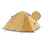 Намет тримісний Naturehike P-Series NH18Z033-P 210T/65D, жовтий - Зображення 2