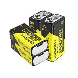 Набір акумуляторів з 4 шт LiitoKala Lii-USB-9V + USB Type-C кабель зарядки