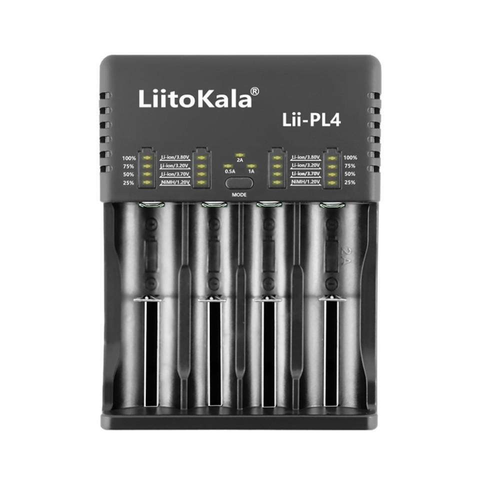 410195.970 Зарядний пристрій Liitokala Lii-PL4, 4 канала, Ni-Mh/Li-ion/LiFePO4, 220V/12V, LED, Box - Зображення 1