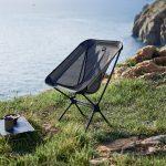 Стілець складаний Naturehike Moon YL08 NH20JJ027, 600D Oxford / алюміній, чорний - Зображення 2