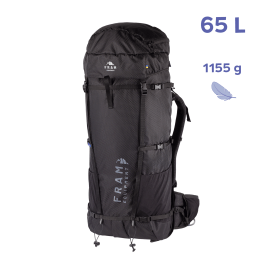 Рюкзак Lukla 65L S чорний розпродаж, Чорний, S