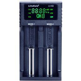 Зарядний пристрій Liitokala Lii-S2, 2 канала, Ni-Mh/Li-ion/LiFePo4, USB, LCD, Box