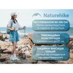 Трекінгова палиця Naturehike CNK2550DS013, 90-120 см, блакитна - Зображення 10