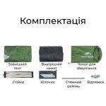 Намет тримісний Naturehike Bleik Series Tent CNK2550WS038, зелений - Зображення 7