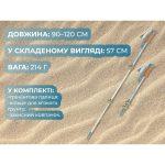 Трекінгова палиця Naturehike CNK2550DS013, 90-120 см, блакитна - Зображення 12