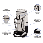 Ультралегкий рюкзак Talung with Dyneema® 60L Everest Edition, Білий, one size - Зображення 10